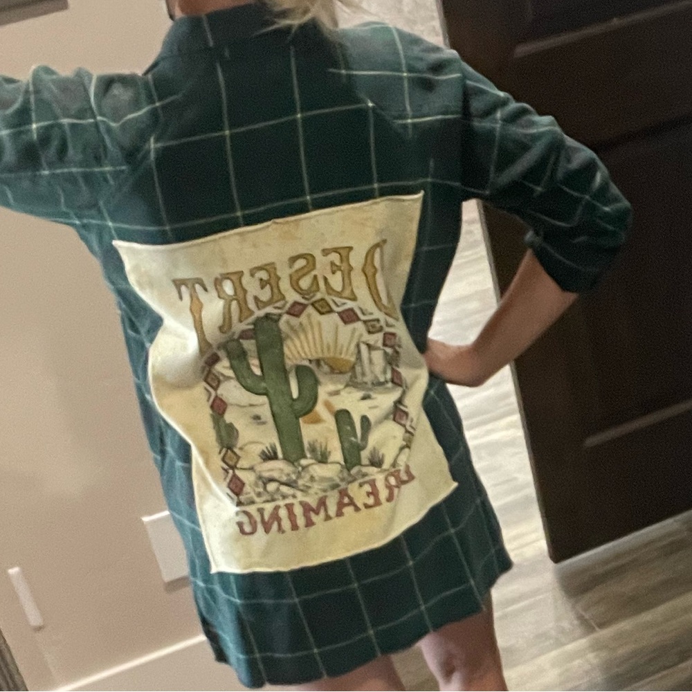 Women’s repurposed homemade flannel